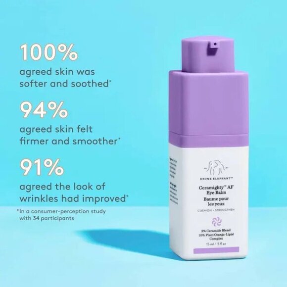 Sephora Drunk Elephant Ceramighty AF Eye Cream Ceramides anti wrinkle aging firm - Picture 4 of 6